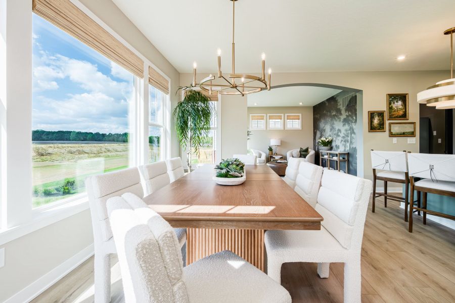 Representative furnished interior of a home built from the Grandin by Fischer Homes in The Dunes at Sandbar, Santa Rosa Beach (Image 26).