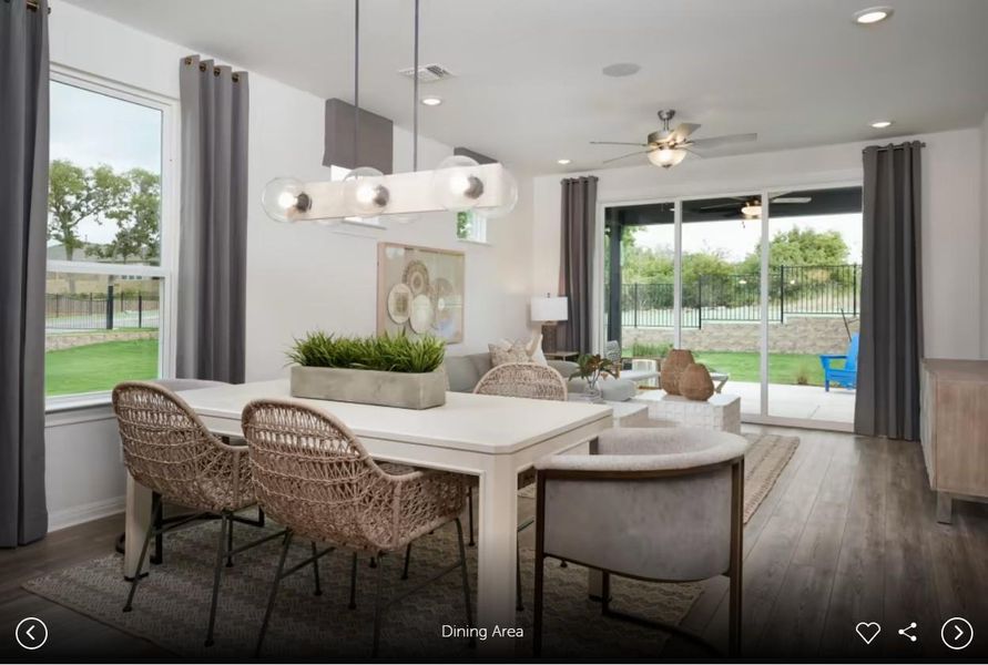 Photo of Del Webb model home with same floor plan, not of actual home listed.