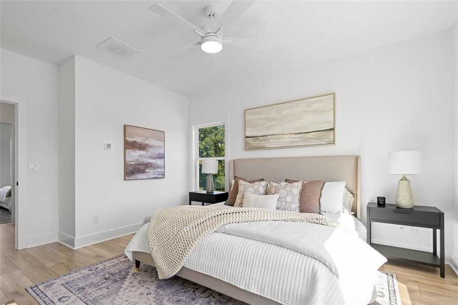 Furnished interior view inside a new home in King's Landing, Hapeville (Image 10).