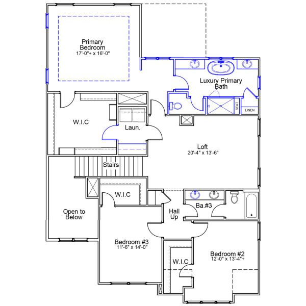 2D floor plan layout of this home in Hewing Farms, Summerville, SC (Image 4).
