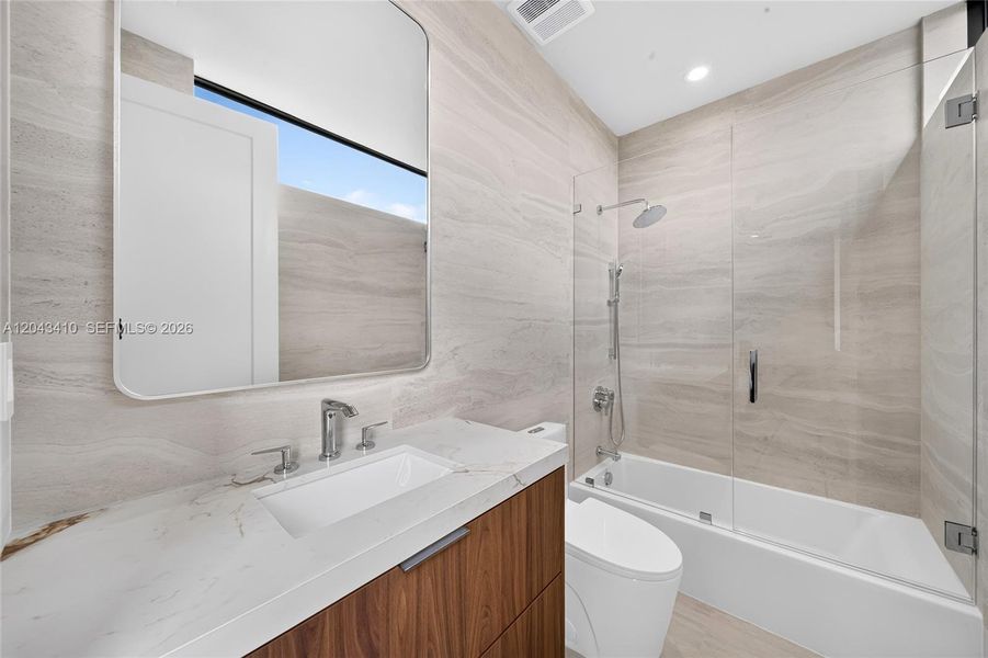 Furnished interior view inside a new home in , Miami (Image 17).