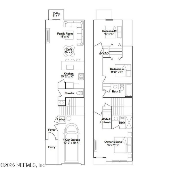 2D floor plan layout of this home in , Orange Park, FL (Image 4).