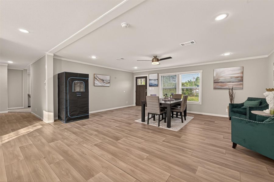 Furnished interior view inside a new home in , Cleveland (Image 35).