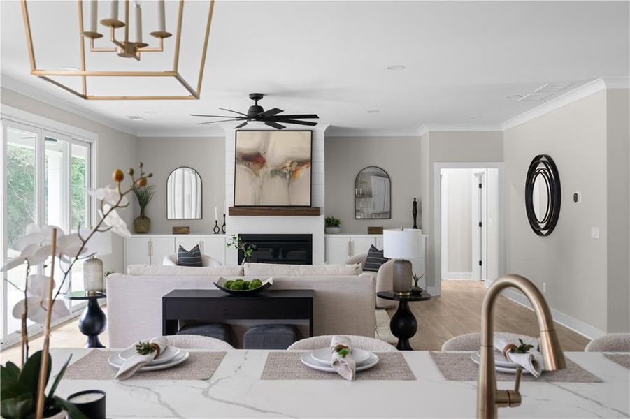 Furnished interior view inside a new home in , Lilburn (Image 13).
