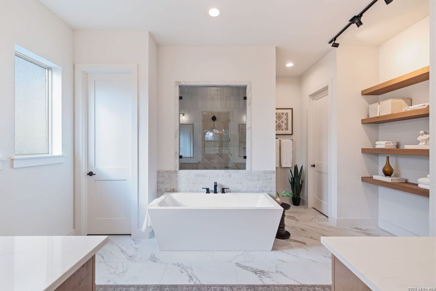 Furnished interior view inside a new home in , New Braunfels (Image 9).