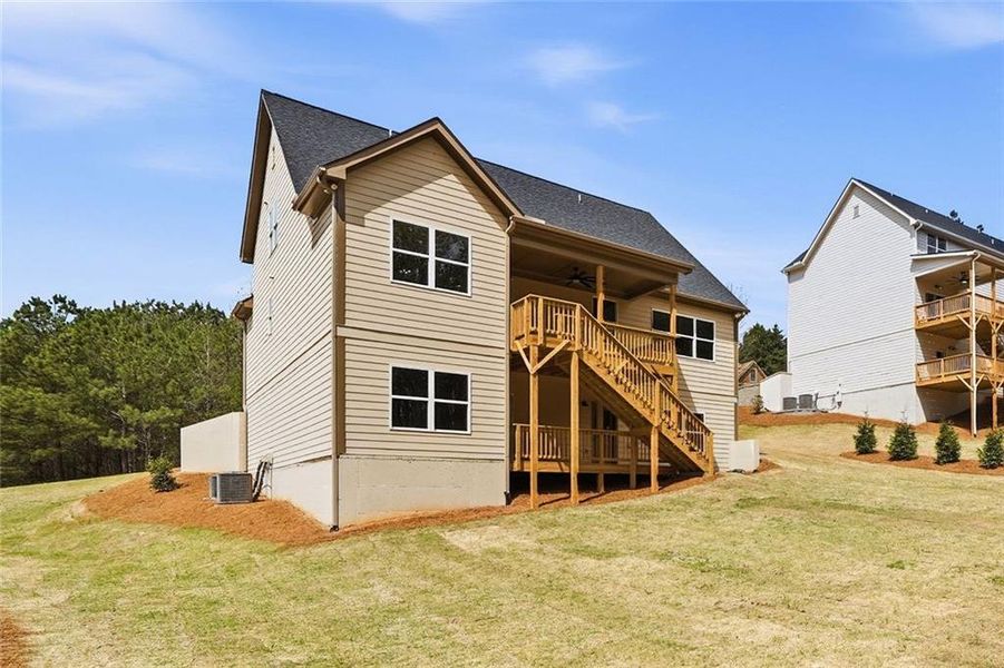 Exterior details and patio area of a home in , Dawsonville (Image 32).