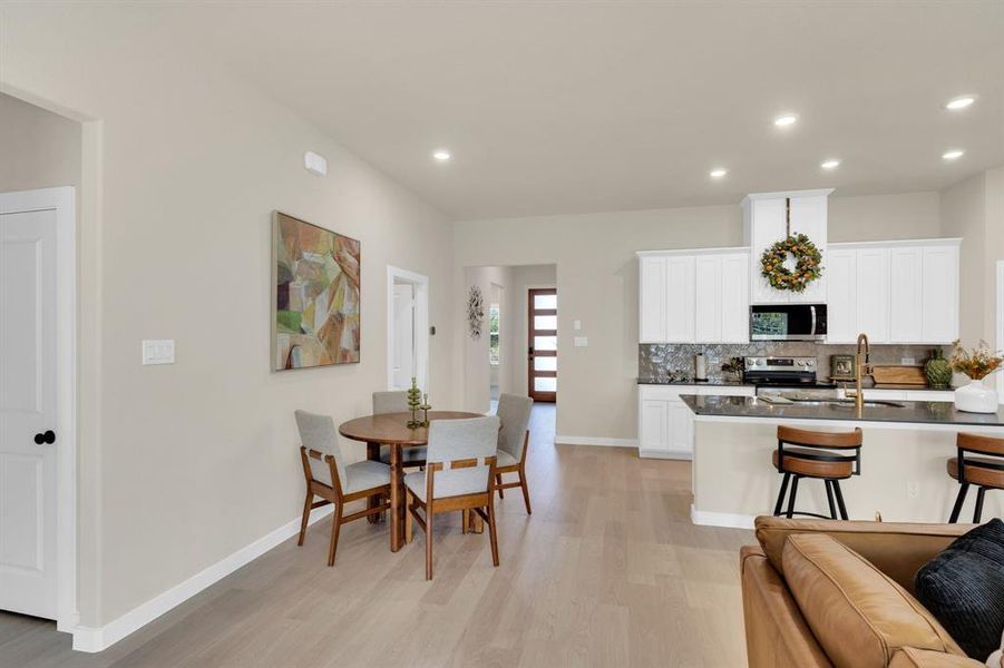 Furnished interior view inside a new home in Hadley Farms, Godley (Image 11).