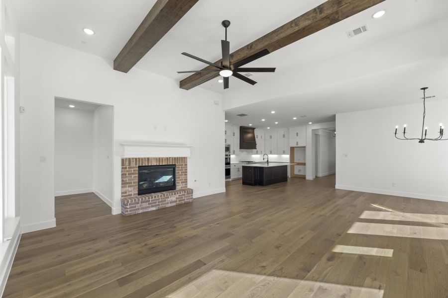 Representative unfurnished interior of a home built from the 5521 by Tradition Homes in Windsong Ranch, Prosper (Image 21).