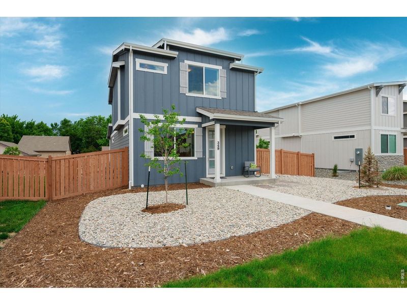 Exterior details and patio area of a home in Fickel Farm, Berthoud (Image 26).