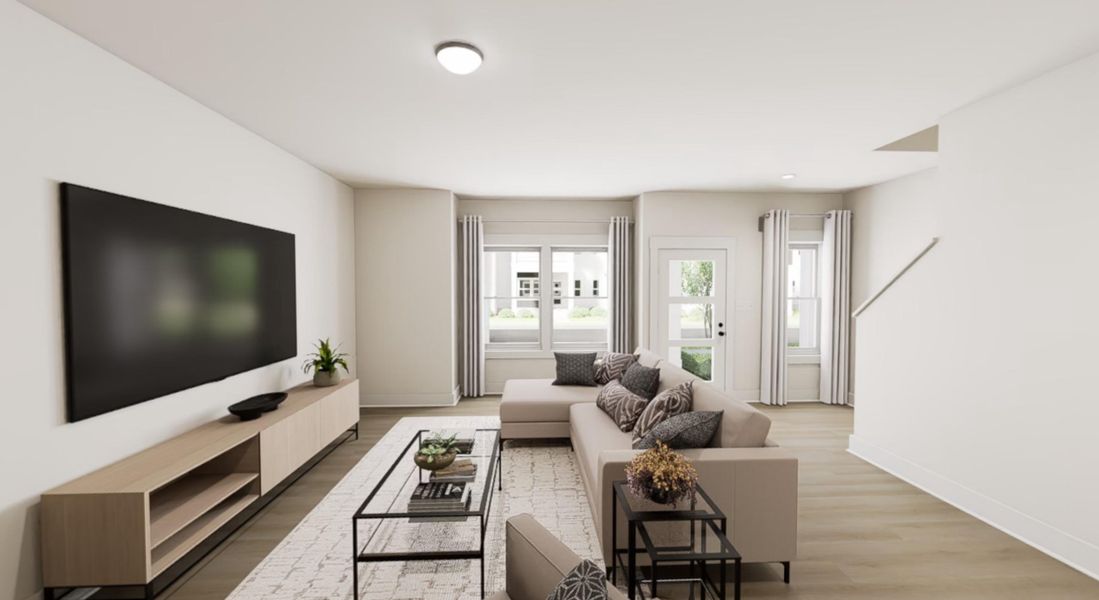Representative furnished interior of a home built from the Bluebird by Garman Homes in Allen Park, Raleigh (Image 14). Representative furnished interior of a home built from the Bluebird by Garman Homes in Allen Park, Raleigh (Image 14).