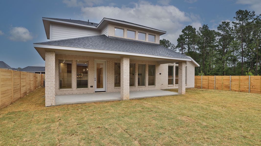 Exterior details and patio area of a home in Two Step Farm, Montgomery (Image 3).