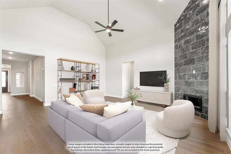 Furnished interior view inside a new home in Crystal Lake Estates, Red Oak (Image 8).
