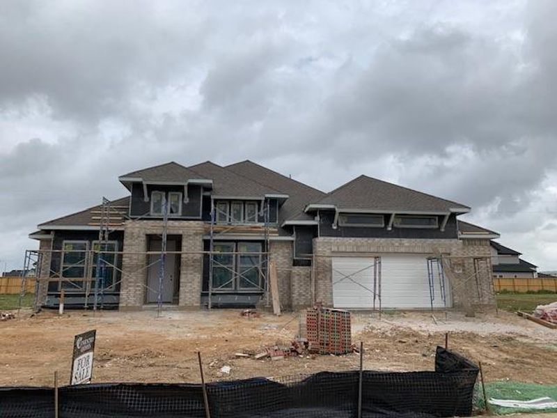 In-progress construction of a new home in Dunham Pointe, Cypress, TX (Image 17).