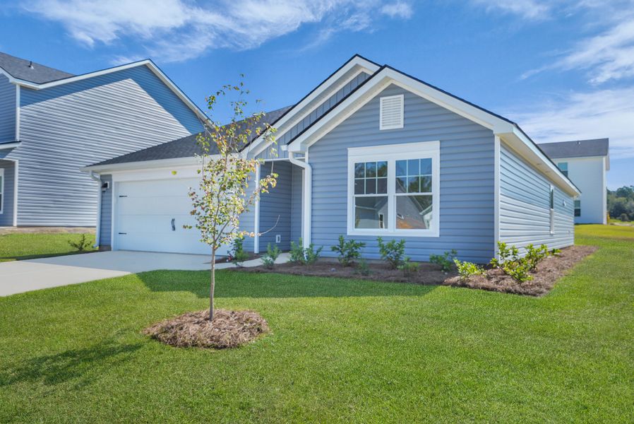 Front exterior of a new home in Belair East, Statesboro, GA, highlighting curb appeal (Image 2).