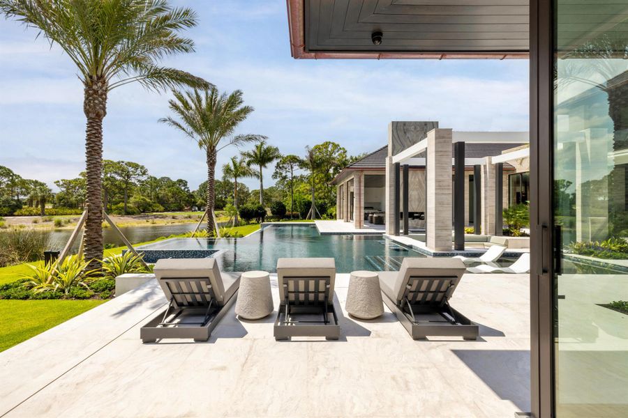 Furnished interior view inside a new home in , Jupiter (Image 49).
