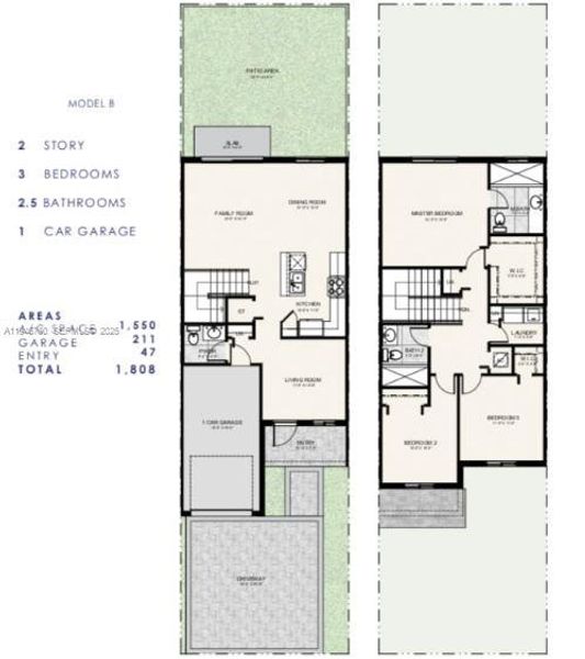 2D floor plan layout of this home in , Florida City, FL (Image 4).