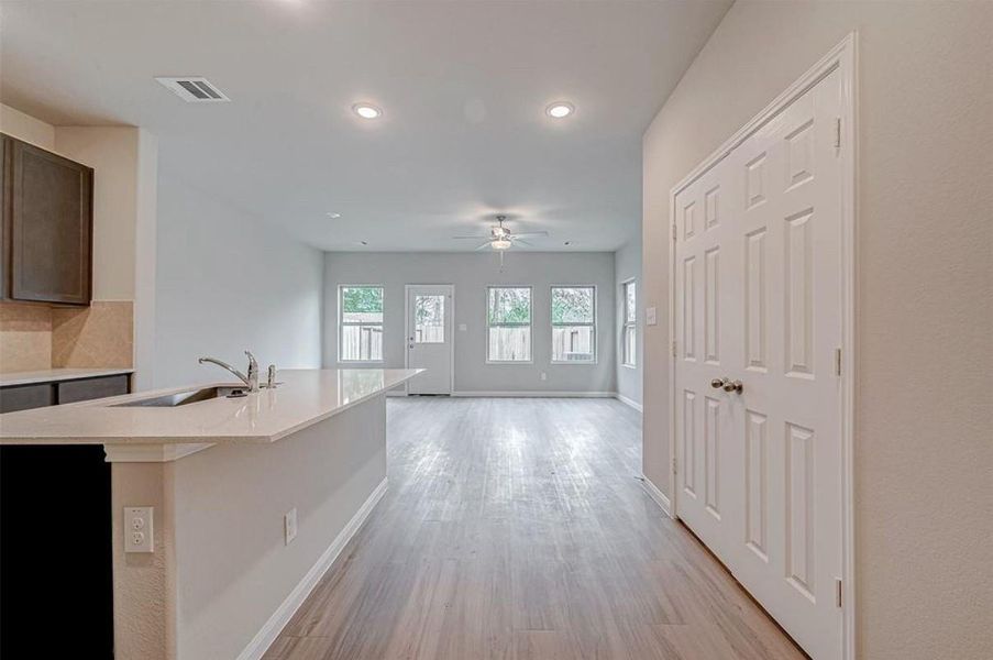 Furnished interior view inside a new home in , Houston (Image 2).