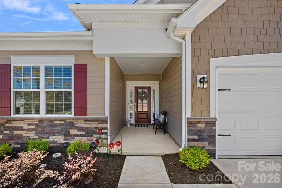 Covered front entry