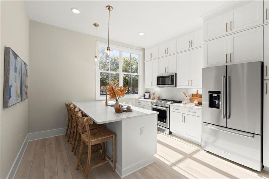 Furnished interior view inside a new home in , Alpharetta (Image 17). Furnished interior view inside a new home in , Alpharetta (Image 17).