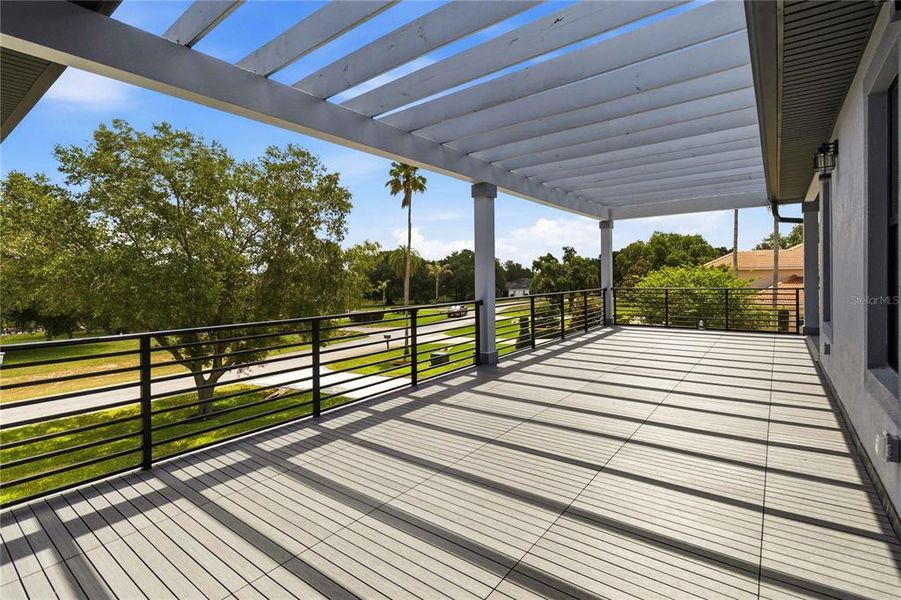 Exterior details and patio area of a home in , Groveland (Image 26).