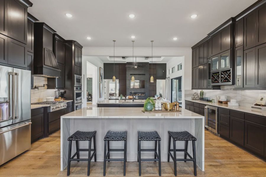 Representative furnished interior of a home built from the Maddie by Chesmar Homes in Buffalo Crossing, Cibolo (Image 5).