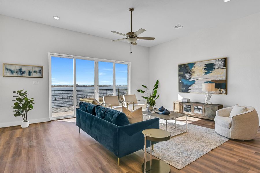 Furnished interior view inside a new home in Lago Pointe, Seabrook (Image 8). Furnished interior view inside a new home in Lago Pointe, Seabrook (Image 8).