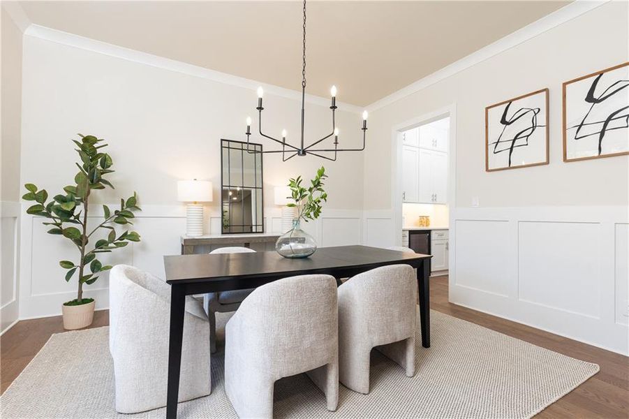 Furnished interior view inside a new home in , Atlanta (Image 12).