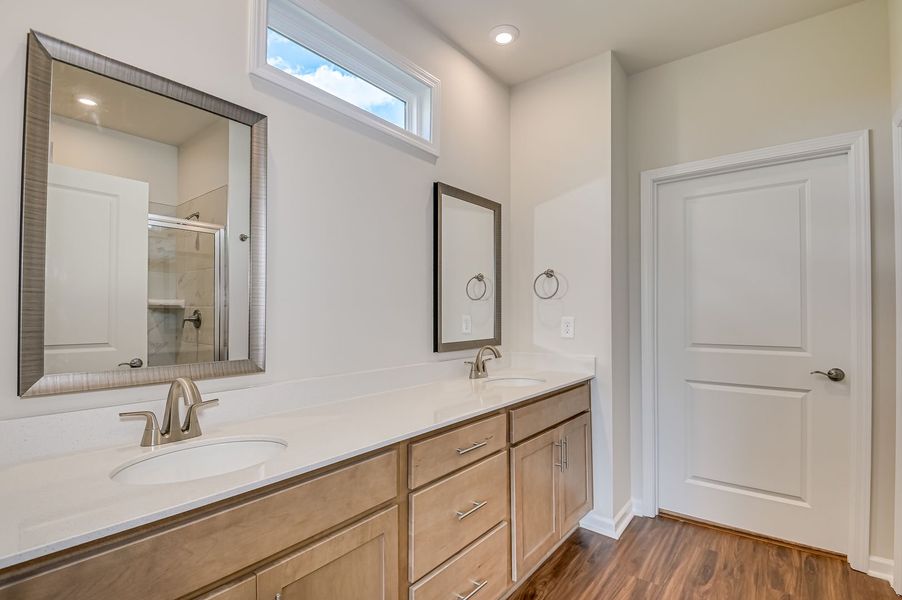 Furnished interior view inside a new home in The Beacon at Old Peachtree Single Family Homes, Lawrenceville (Image 16).