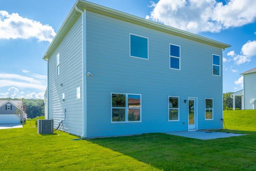 Exterior details and patio area of a home in Laurel Ridge, Rock Spring (Image 3).