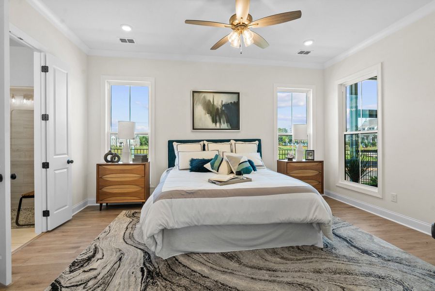 Representative furnished interior of a home built from the The Kenton by The Providence Group in Promenade at Sawnee Village, Cumming (Image 17).