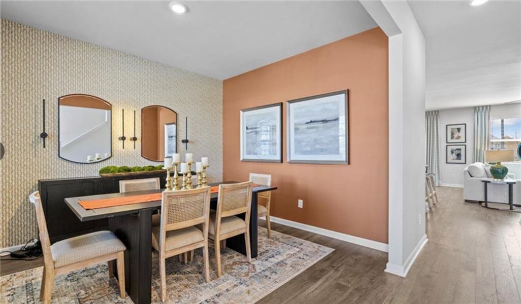 Furnished interior view inside a new home in Twin Lakes, Hoschton (Image 7).