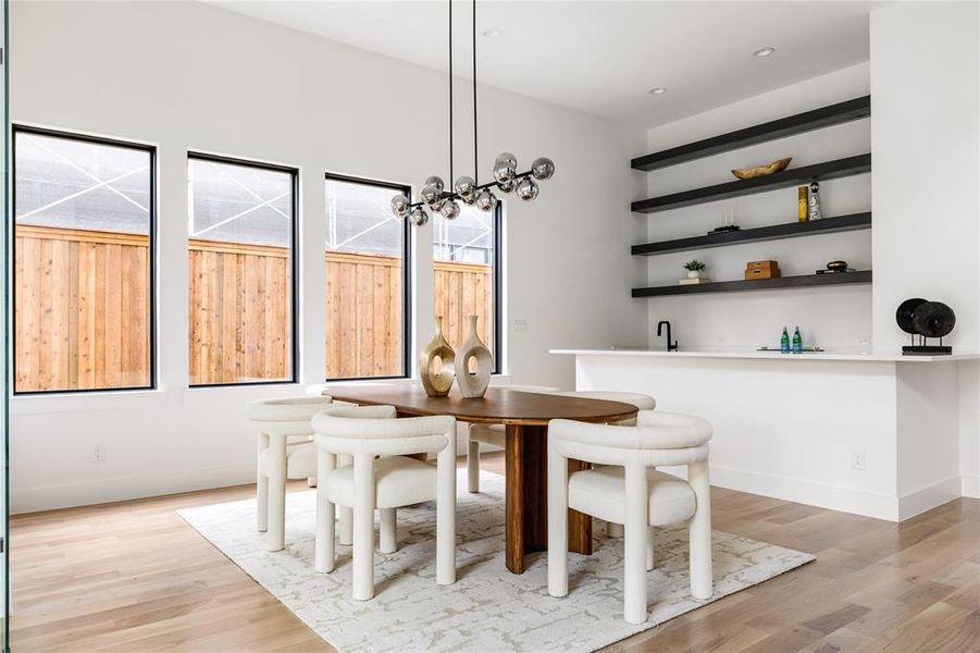 Furnished interior view inside a new home in , Dallas (Image 11).