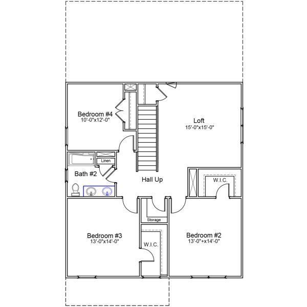 2D floor plan layout of this home in Bluefield, Lexington, SC (Image 3).