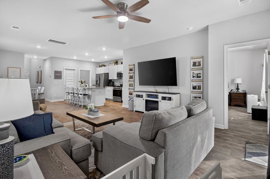 Furnished interior view inside a new home in Lindera Preserve at Cane Bay Plantation, Summerville (Image 7).