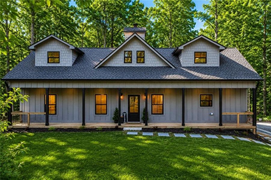 Front exterior of a new home in , Ellijay, GA, highlighting curb appeal (Image 26). Front exterior of a new home in , Ellijay, GA, highlighting curb appeal (Image 26).