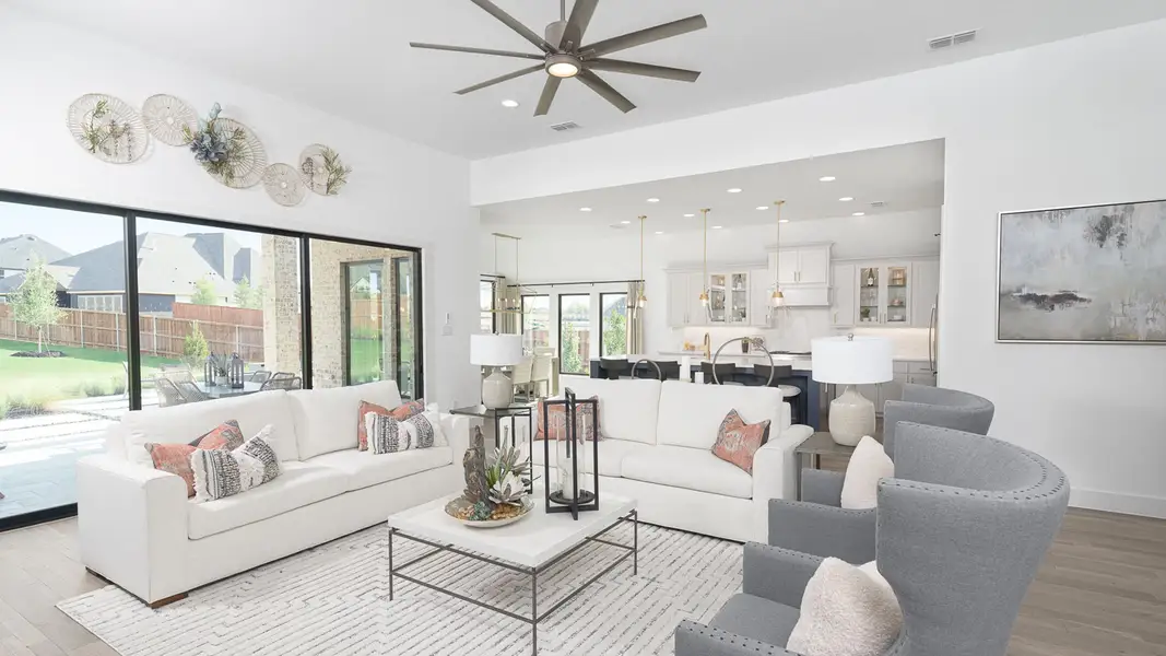 Representative furnished interior of a home built from the 3334W by Perry Homes in Sonoma Verde, Rockwall (Image 11). Representative furnished interior of a home built from the 3334W by Perry Homes in Sonoma Verde, Rockwall (Image 11).