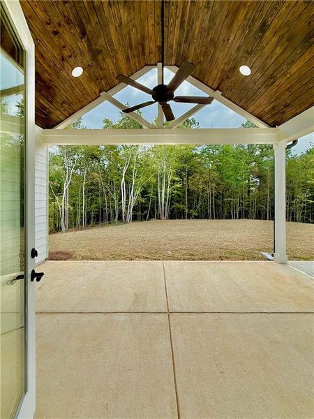 Exterior details and patio area of a home in , Rydal (Image 20).
