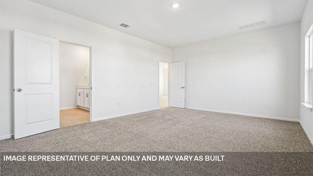 Spacious, unfurnished interior of a new home in Bar W Ranch, Leander (Image 28).