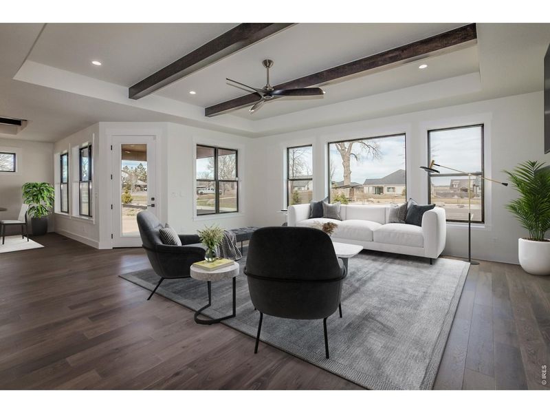 Furnished interior view inside a new home in Harvest Ridge, Berthoud (Image 5).