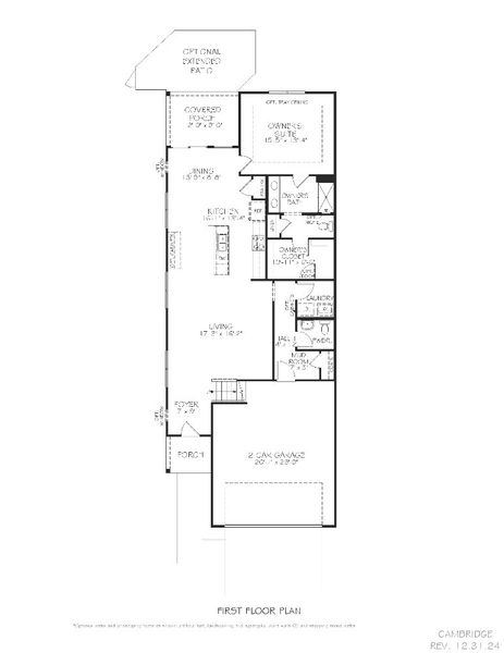 2D floor plan layout of this home in The Courtyards at Oak Grove, Durham, NC (Image 4).
