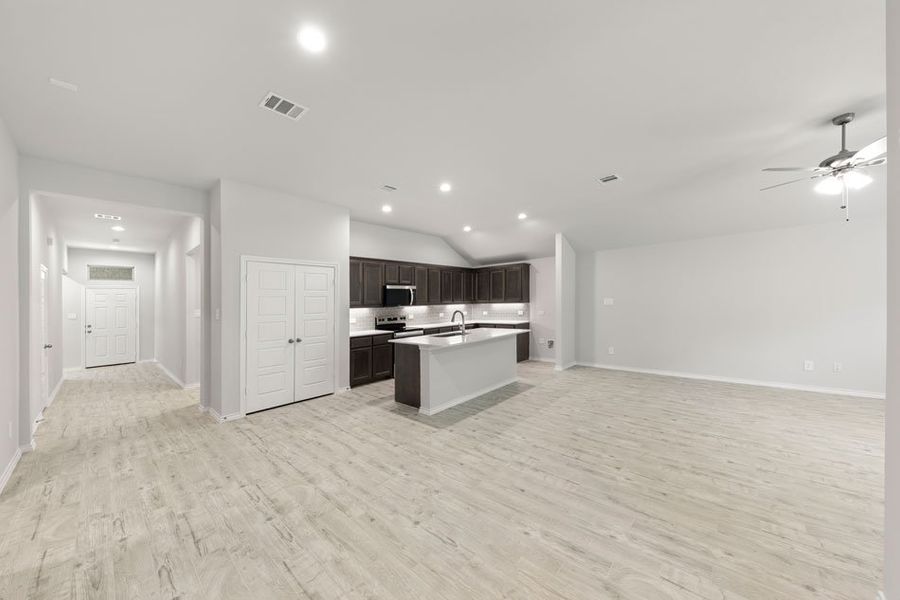 Representative exterior photo of a completed home built from the Boston by Impression Homes in Keeneland, Aubrey, TX (Image 9).