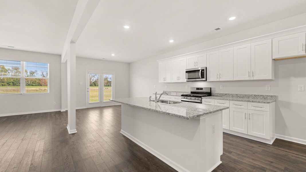 Furnished interior view inside a new home in Southwind Village, Evans (Image 3).