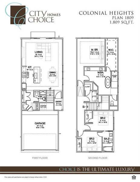 Floor Plan of the 1809 plan