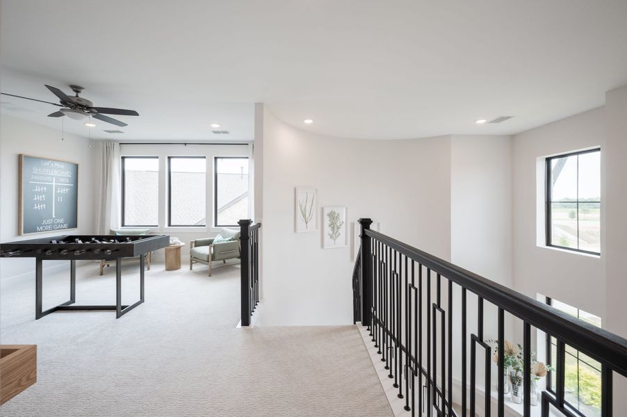 Representative furnished interior of a home built from the Goldeneye by Tri Pointe Homes in Jubilee 50′, Hockley (Image 43).