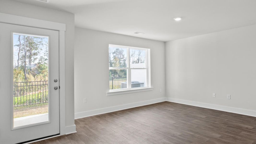 Spacious, unfurnished interior of a new home in Townes at Seabrooke, Leland (Image 15).