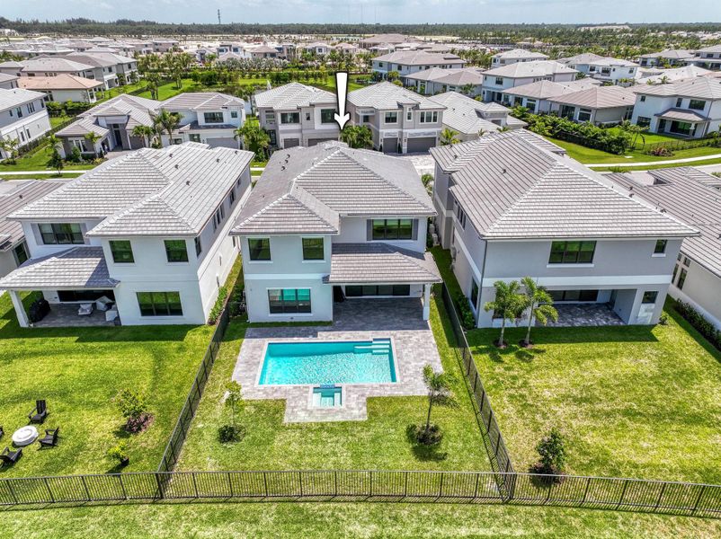 Exterior details and patio area of a home in Apex at Avenir, Palm Beach Gardens (Image 28). Exterior details and patio area of a home in Apex at Avenir, Palm Beach Gardens (Image 28).