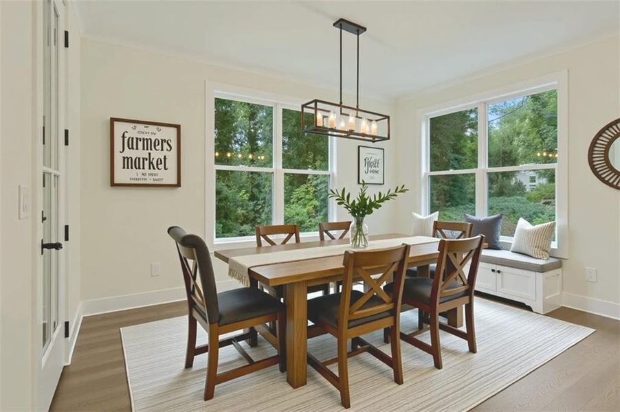 Furnished interior view inside a new home in , Canton (Image 38).
