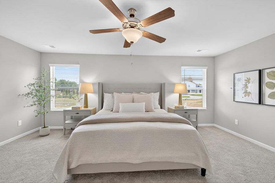 Furnished interior view inside a new home in The Reserve At Clock Tower, Douglasville (Image 17).