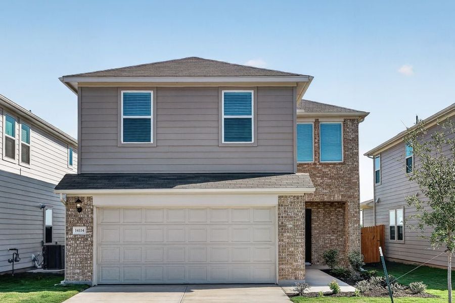 Representative exterior photo of a completed home built from the Harrier by Taylor Morrison in Stonewall Ranch, Liberty Hill, TX (Image 21).