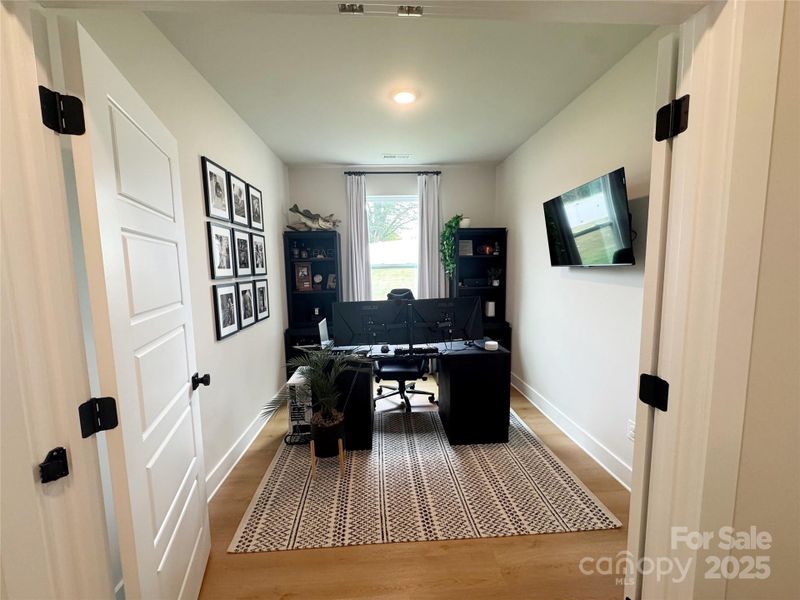 Furnished interior view inside a new home in Enclave at Caldwell, Charlotte (Image 29).